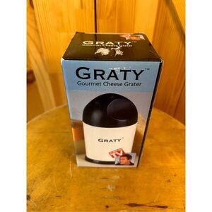 Graty Gourmet Cheese Grater Shredder Coarse and Fine Cheese New As Seen TV (4425